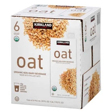 Organic Oat Unsweetened Non-Dairy Beverage 6 count/32 fl oz,Total 5.6 L(1.5 Gal)