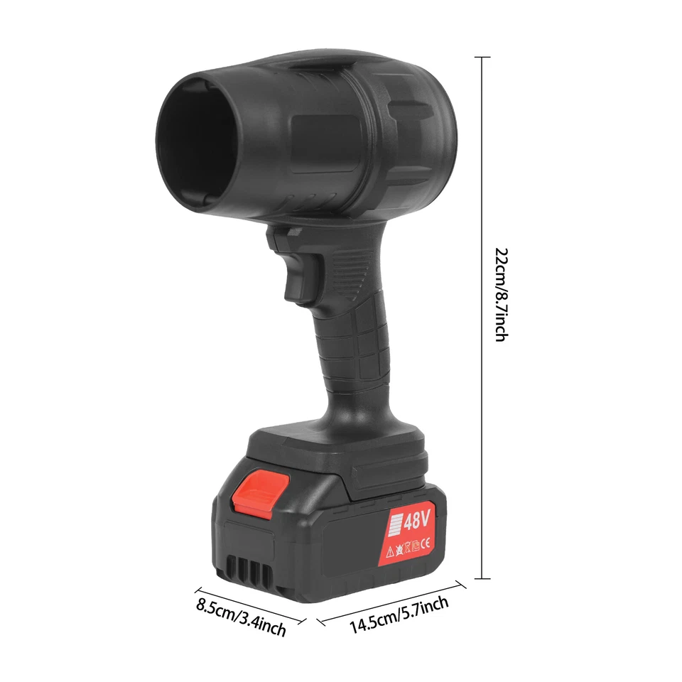 200W Black Car Dryer Lithium Battery Car Blower Portable Cordless Car Dryer Foto 4 de 4