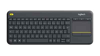 Logitech Wireless K400 Plus Wireless Keyboard German, QWERTZ Black Integrated