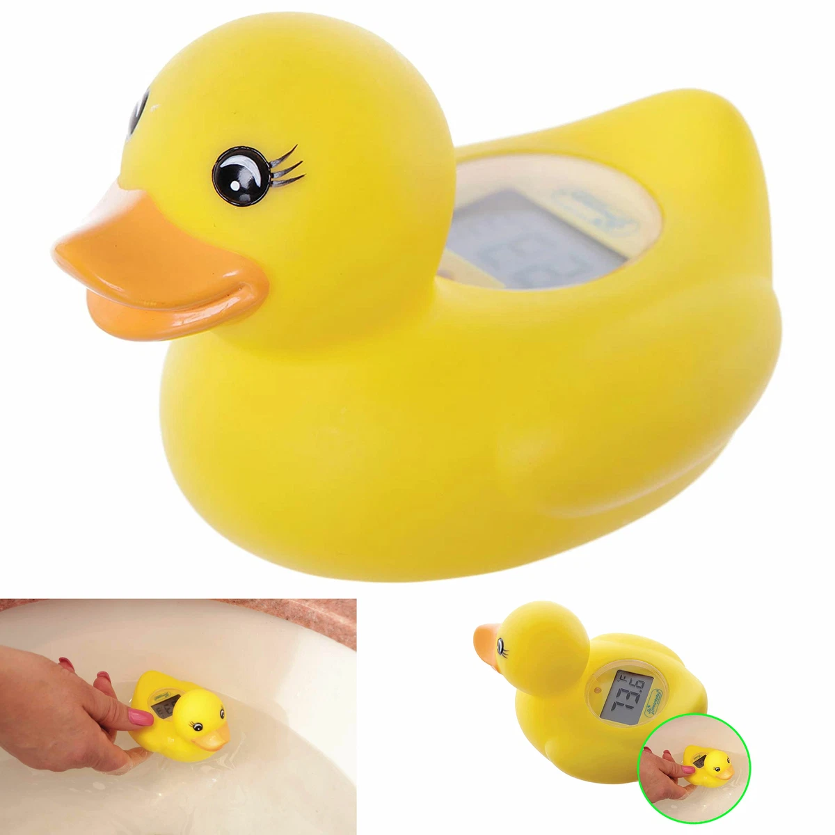 1 Pc Rubber Ducky Baby Room Thermometer Bath Tub Nursery Temperature Safety  Duck