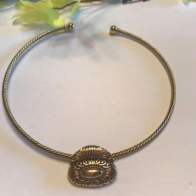 Premier Designs goldfarben STATEMENT klassischer Halsreif Halskette