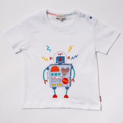 T-SHIRT MIT MEHRFARBIGEM DRUCK (GR:6M) ''PAUL SMITH'' 5J10571 F/W 2018 {-50%}