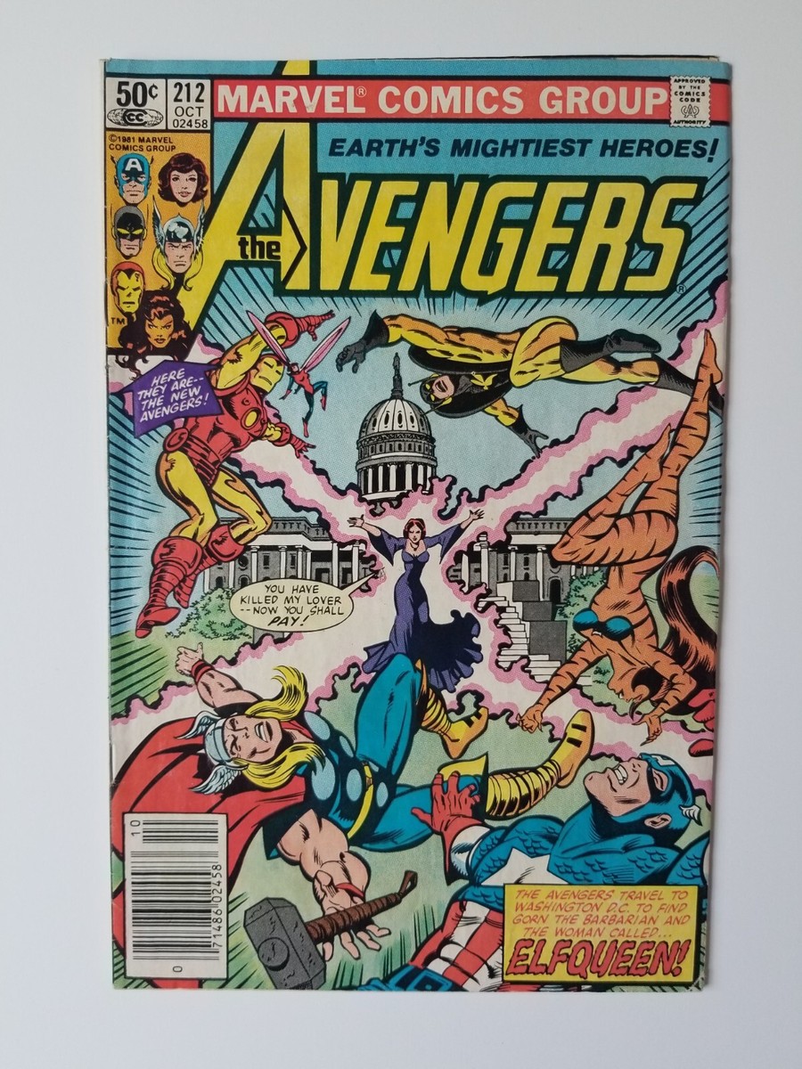 AVENGERS　アベンジャーズ　マーベル・コミック Avengers #212 (1981 Marvel Comics) Solid Bronze Age Copy VG