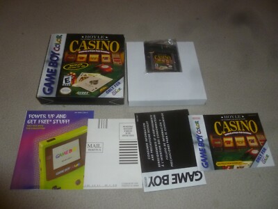 BOXED NINTENDO GAMEBOY COLOR VIDEO GAME HOYLE CASINO COMPLETE W MANUAL & BOX 