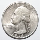 1936 P Washington Quarter AU/UNC  (R194)