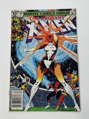 Uncanny X-Men 164 NEWSSTAND 1st Appearance of Ms. Marvel as Binary Bronze 1982