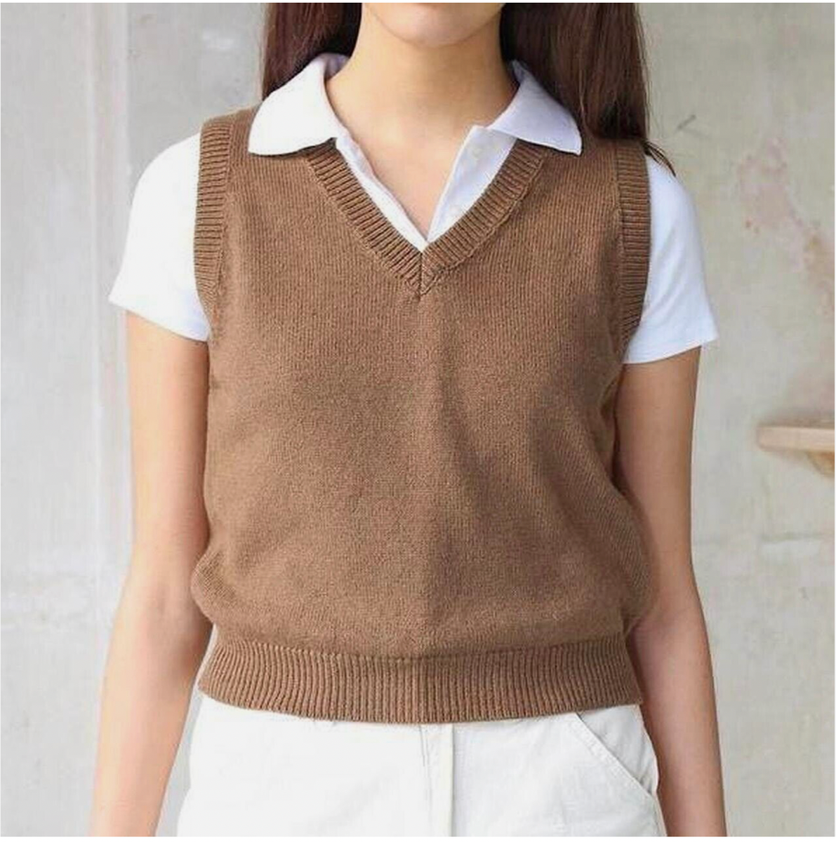 Brown Brandy Carla Jacket Brandy Melville Brown Vest Brandy