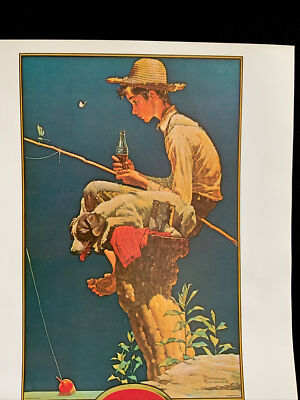 Norman Rockwell, Coca-Cola Poster/Print 11”X 14” Frameable Circa