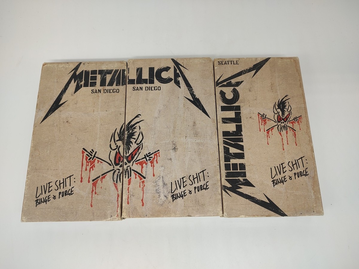 Metallica Live Shit Binge and Purge Seattle and San Diego VHS