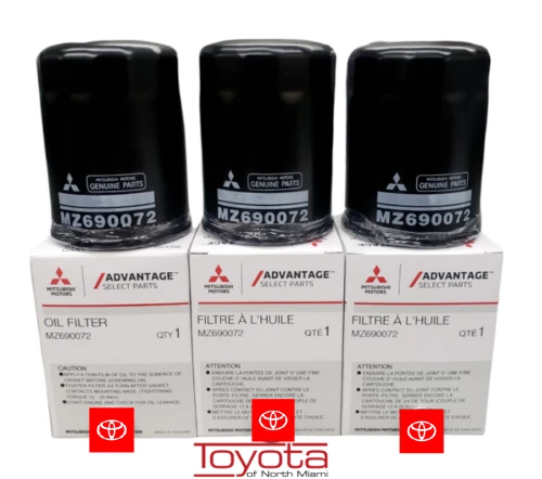 3 Pack Genuine Mitsubishi OEM Engine Oil Filter MZ690072 | eBay 