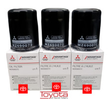 3 Pack Genuine Mitsubishi OEM Engine Oil Filter MZ690072