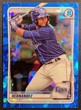 Ronaldo Hernandez 2020 Bowman Chrome Sapphire RC Rookie Prospect Base 4