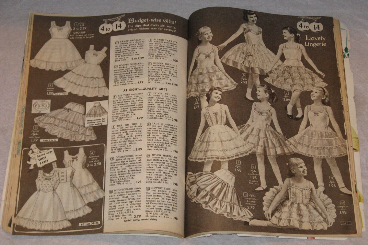 1957 ALDENS Christmas Book Catalog Cover 