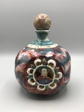 Antike Münchener Werkstätten für Keramik Kunst Flasche Antik Alt um 1900 Rarität