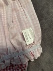 Smocked Lobster Gingham Baby Girl 18-24 Months Dress Romper Outfit Red White — photo 4