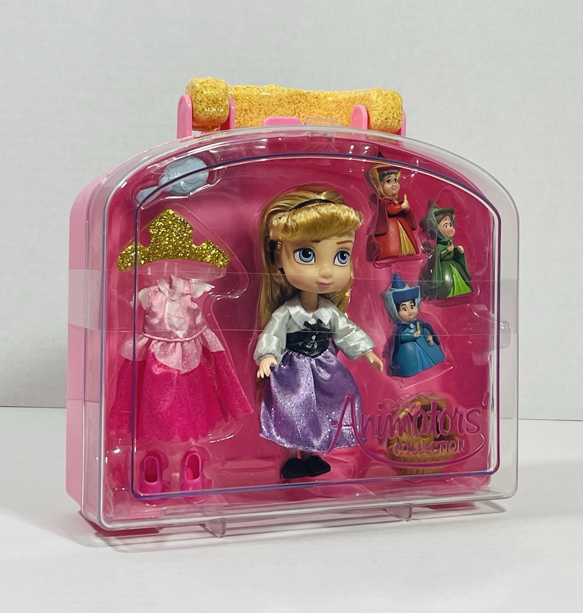 Disney Animators Collection Aurora セット New Aurora Disney Animators' Collection Mini Doll Play Set 5