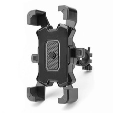 Motorcycle Phone Mount Auto Lock 100mph Military Anti-Shake Bike Phone Holder US