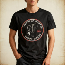 Lockheed Martin Skunk Works Men's Black Size S-5XL NWT