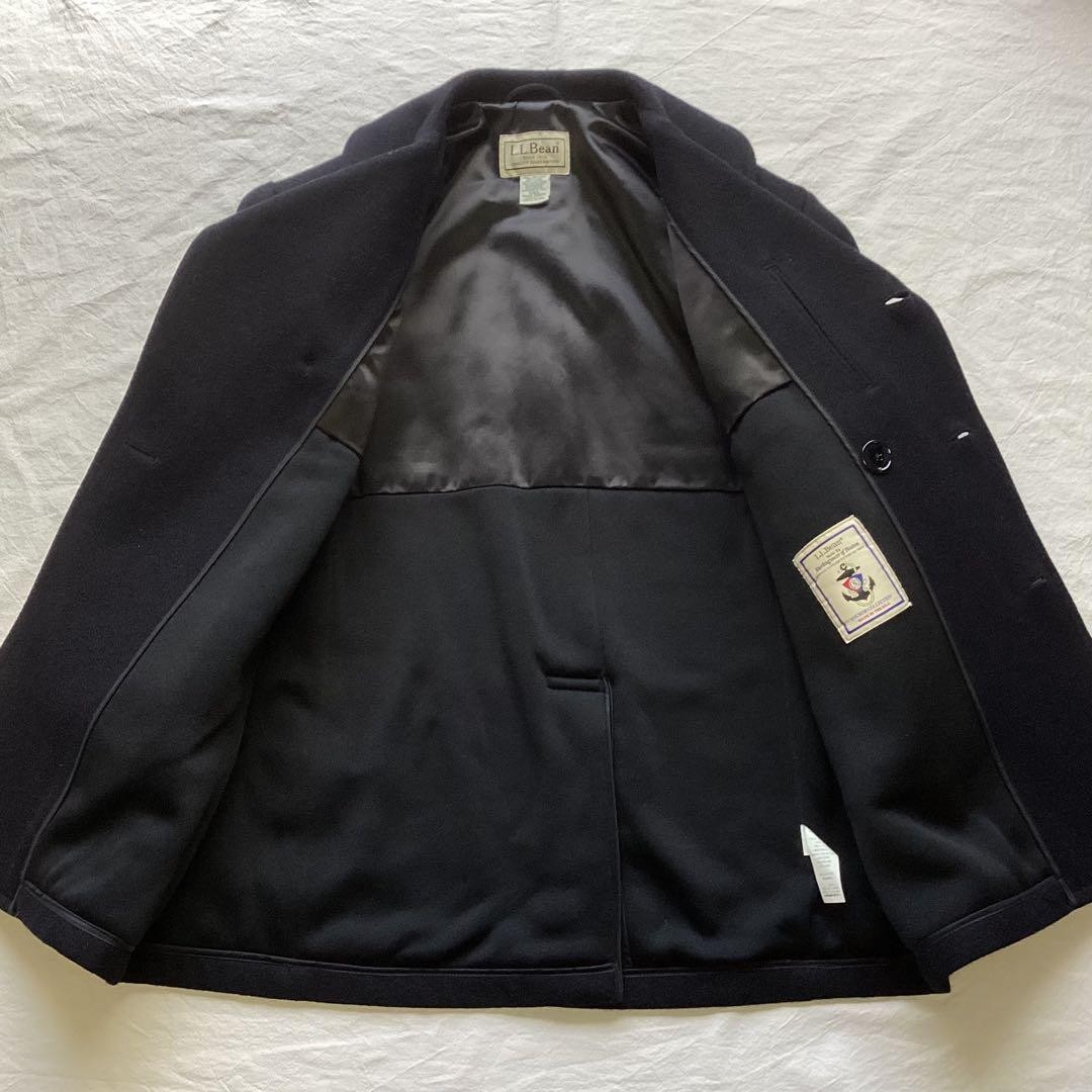 L.L.Bean Sterlingwear Peacoat Men M Made in USA Wool Vintage