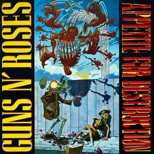 GUNS N ROSES APPETITE FOR DESTRUCTION VINYL LP BANNED 1987 1ST PRESS 924 148-1