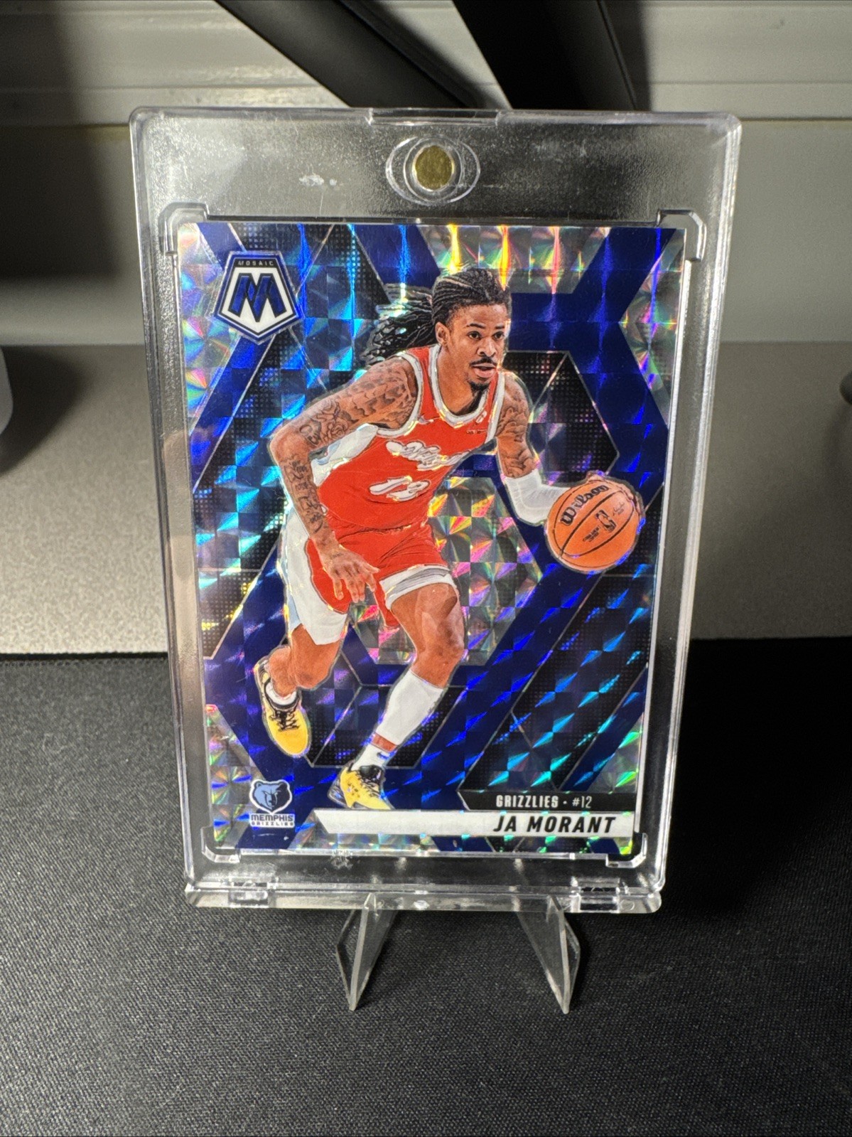 2024-25 Panini Mosaic - Ja Morant #195 Choice Blue Mosaic Prizm /45