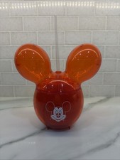 Disney Parks Mickey Mouse Red Balloon Sipper Cup and Straw NEW