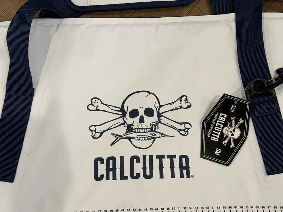 BOLSA DE PESCADO AISLADA CALCUTA ENFRIADOR 40" X 16" CORREAS REGLA Y CREMALLERA Foto 2 de 4