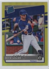 2020 Panini Donruss Optic Rated Rookies Retail Lime Green Prizm Nick Solak ut4