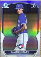 Landen Maroudis 2023 Bowman Draft 1st Refractor #BDC-138 Toronto Blue Jays