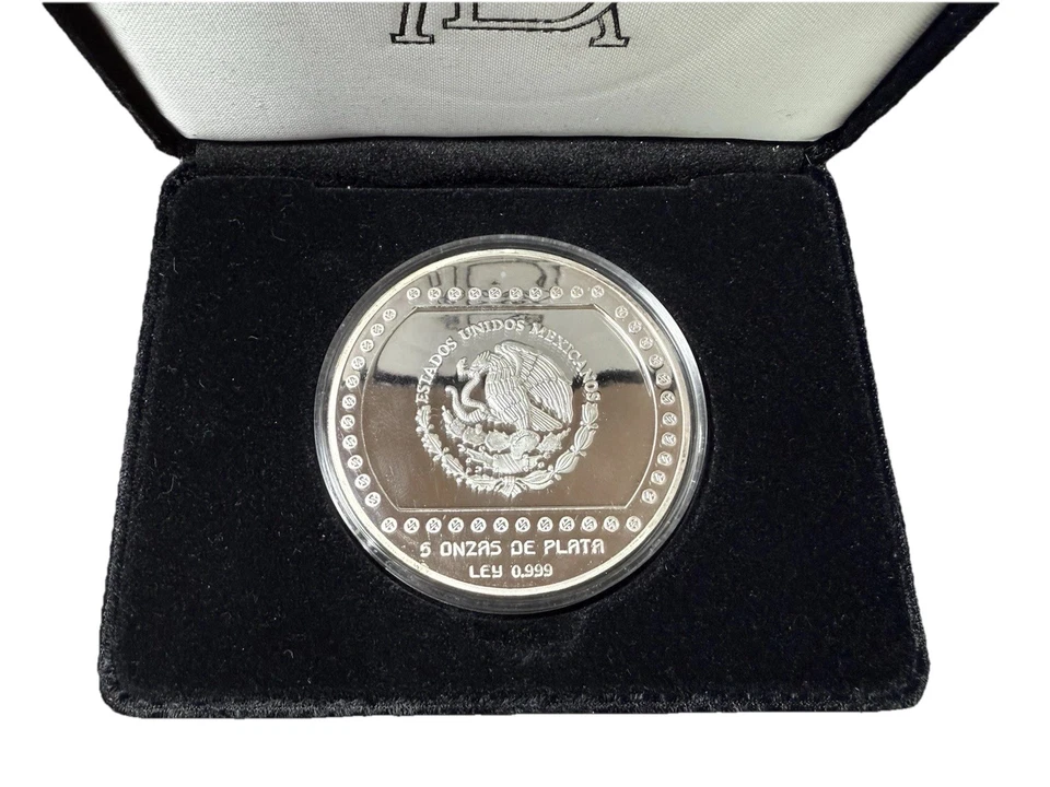 1993 Piramide De El Tajin 10 pesos (5oz .999) - Image 4 of 4