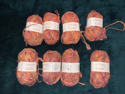 LOT OF 8 Moda Dea Cache  2355 #5 Metalic Multicolor Bulky Y2