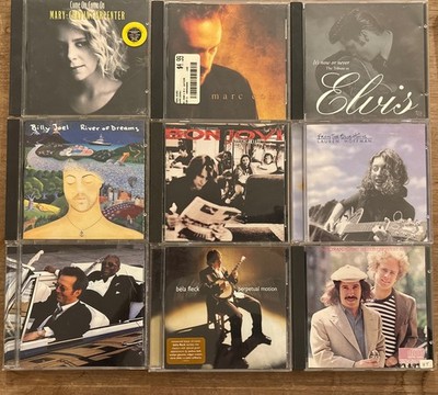 Used Cd Lot (12) Adult Contemporary Clapton BB King B Joel Bela Fleck Bon Jovi