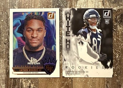2025 Donruss WHR-LTB Luther Burden III White Hot Rookie /RGK-LBN Gridiron Kings