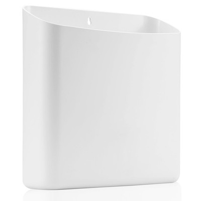 Magnetic Lint Holder, Laundry Decor, Dryer Trash Can, White