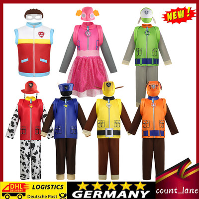 Karneval Fasching Paw Patrol Cosplay Kinderkostüm Helfer vier Pfoten Kinder 2026