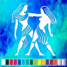 GEMINI Symbol cut vinyl decal #2 car truck window Astrology stickers
