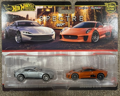 #ad 2025 Hot Wheels 2 Pack Spectre James Bond Aston Martin DB10 Jaguar C X75 $28.88