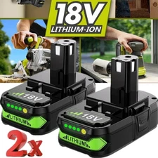 2PACK FOR RYOBI P190 2.0 AMP HOUR COMPACT 18V LITHIUM ION BATTERY