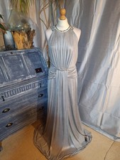 Jenny Peckham NewWT silver blue ballgown UK16 – Wedding/ Party/ Evening/ Formal