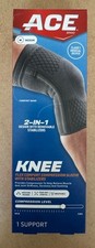 ACE Flex Comfort Compression Knee Sleeve Stabilizers Medium NEW