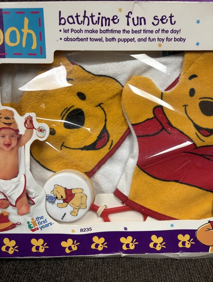 VTG 90’s The First Years Years Disney Winnie the Pooh Bath Time Fun Set - Image 3 of 4