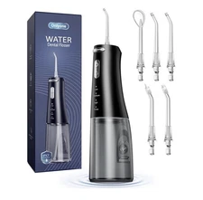 Onlyone Water Dental Flosser, 300ML Portable Oral Irrigator for Teeth, 4 Modes