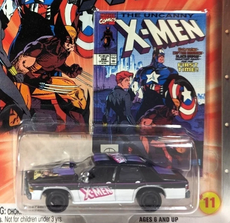 Johnny Lightning The Uncanny X-Men 1990 Ford Crown Victoria Car Diecast Gift NIP - Image 2 of 4
