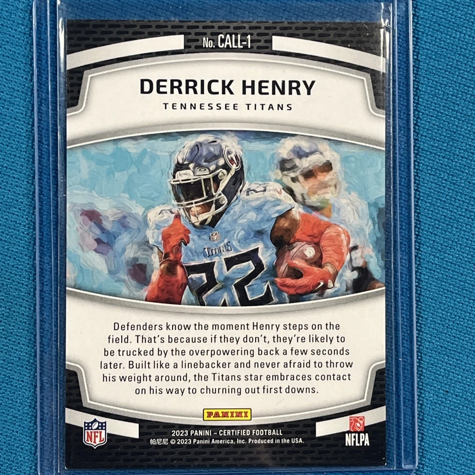 2023 Panini Certified - Calling Cards Derrick Henry #CALL-1 Mirror Bronze /249 - Image 2 of 3