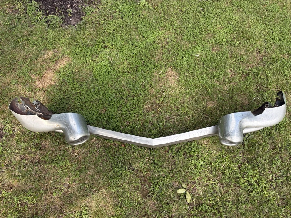 1956 Buick Roadmaster Chrome Front Bumper With Classic Jet Inspired Portholes - Image 3 of 4