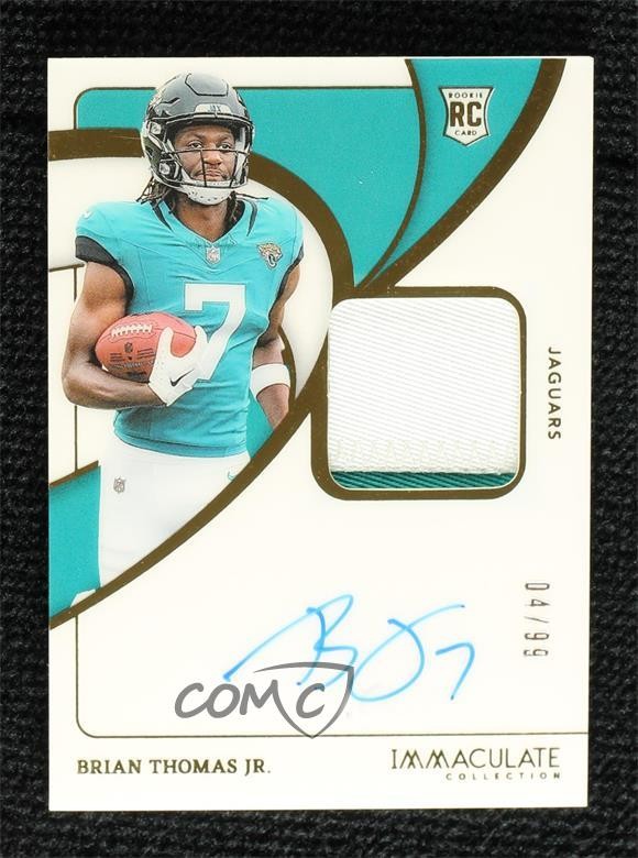 2024 Panini Immaculate Rookie 4/99 Brian Thomas Jr #103 Patch Auto 0xu5