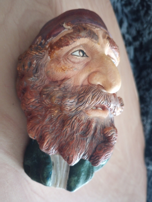 Collection of vintage Bossons chalkware heads: Old Salt, Jock