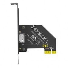 PCI-E 1X 4.0 to Oculink SFF-8611/8612 Expansion Card Adapter with Long6534