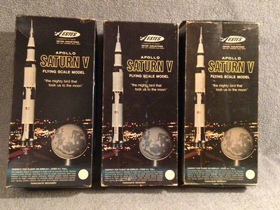 Vintage Estes Rocket K-36 Saturn V Lot