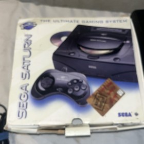 Sega Saturn Console Bundle USA Lot: OWM Controller, Wires, Tested